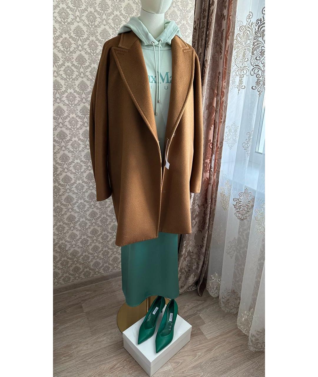 MAX MARA Коричневое кашемировое пальто, фото 8