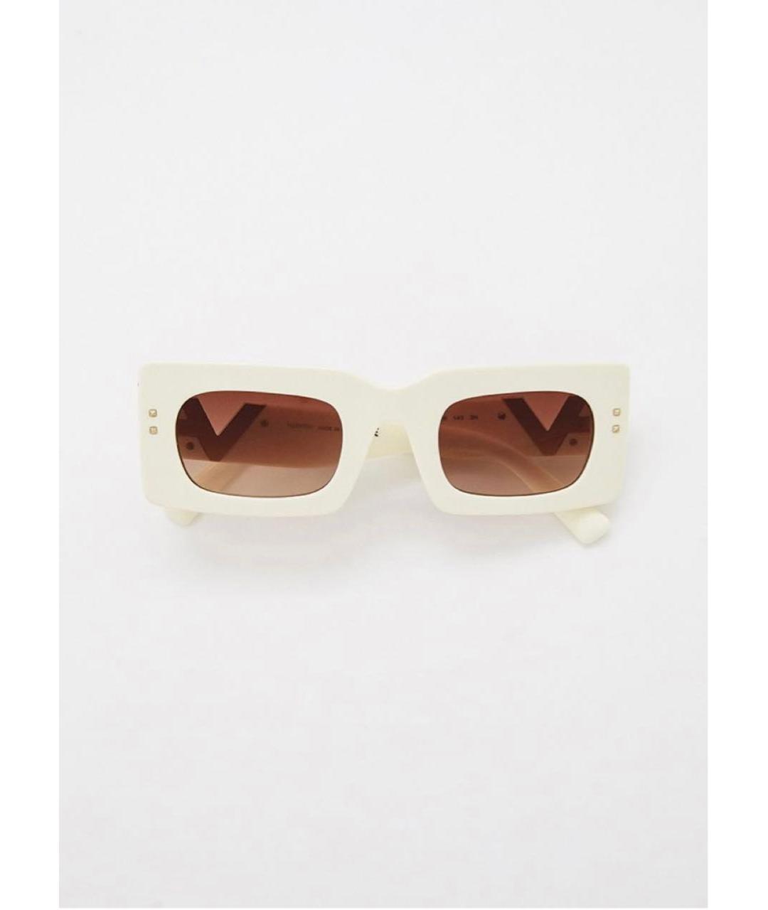 VALENTINO Бежевые солнцезащитные очки, фото 7