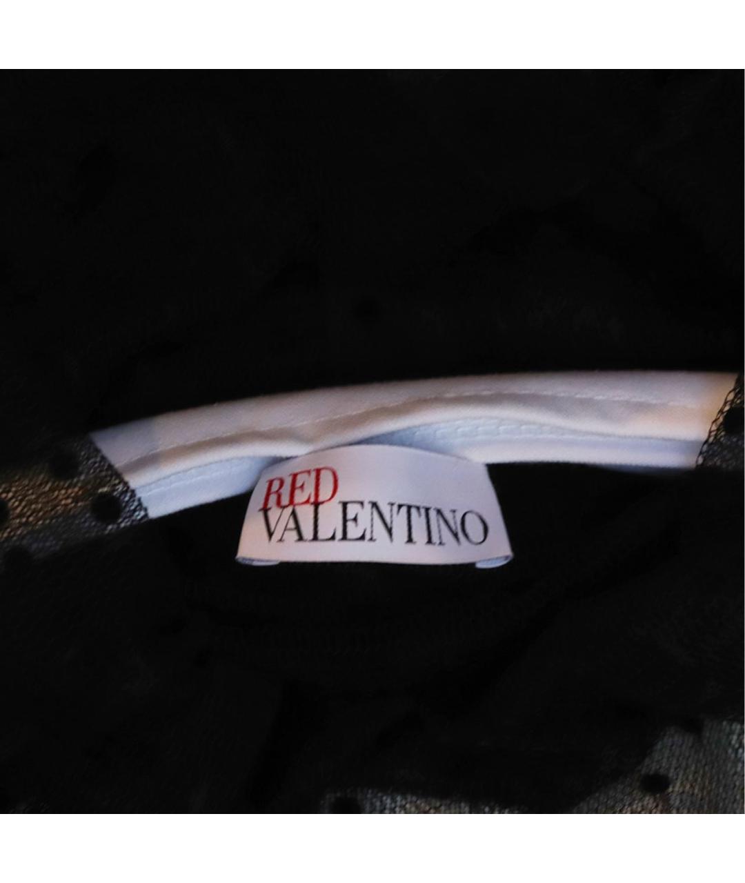 RED VALENTINO Черная полиэстеровая блузы, фото 3