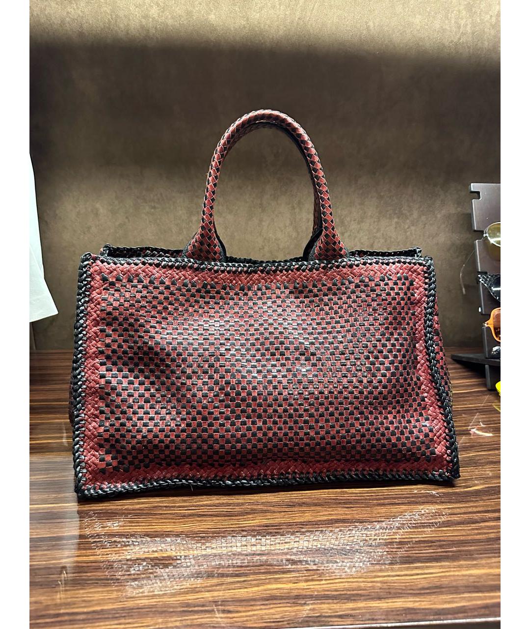 Prada woven leather bag on sale