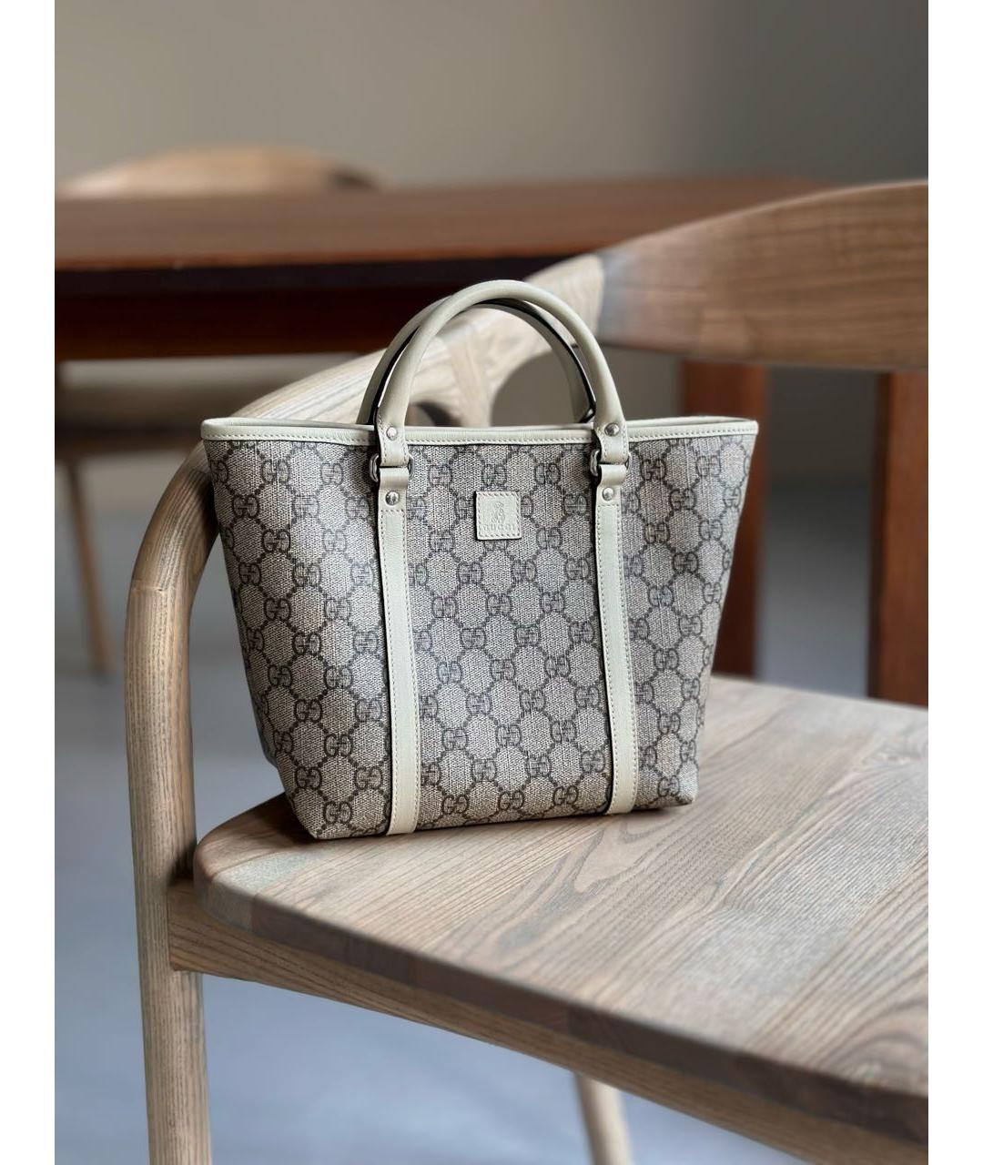 GUCCI Бежевая сумка тоут, фото 2