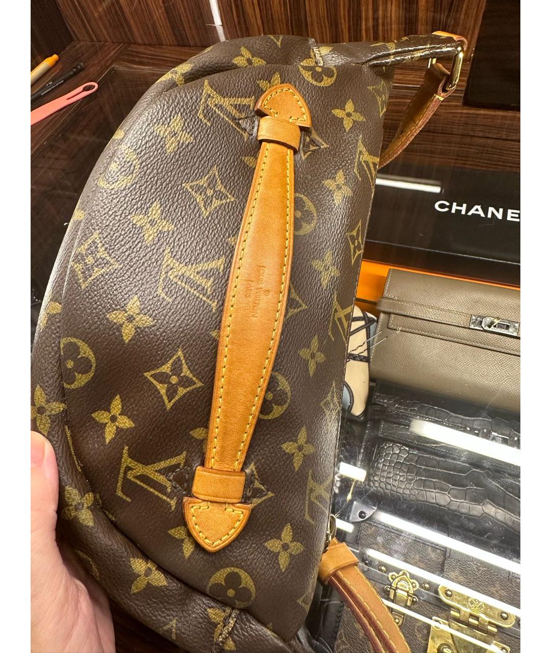 LOUIS VUITTON PRE-OWNED Бежевая поясная сумка, фото 8