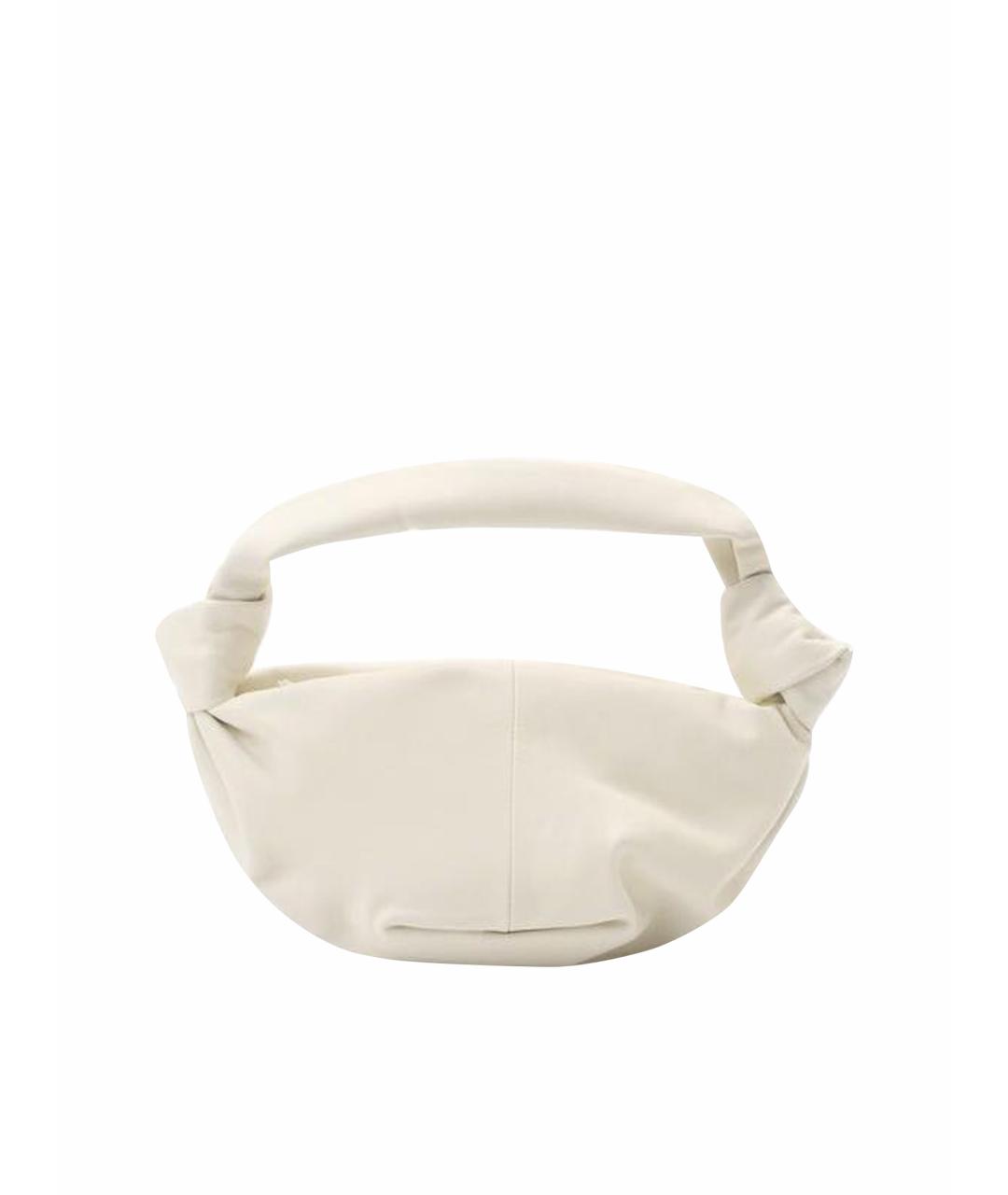 BOTTEGA VENETA Белая кожаная сумка через плечо, фото 1