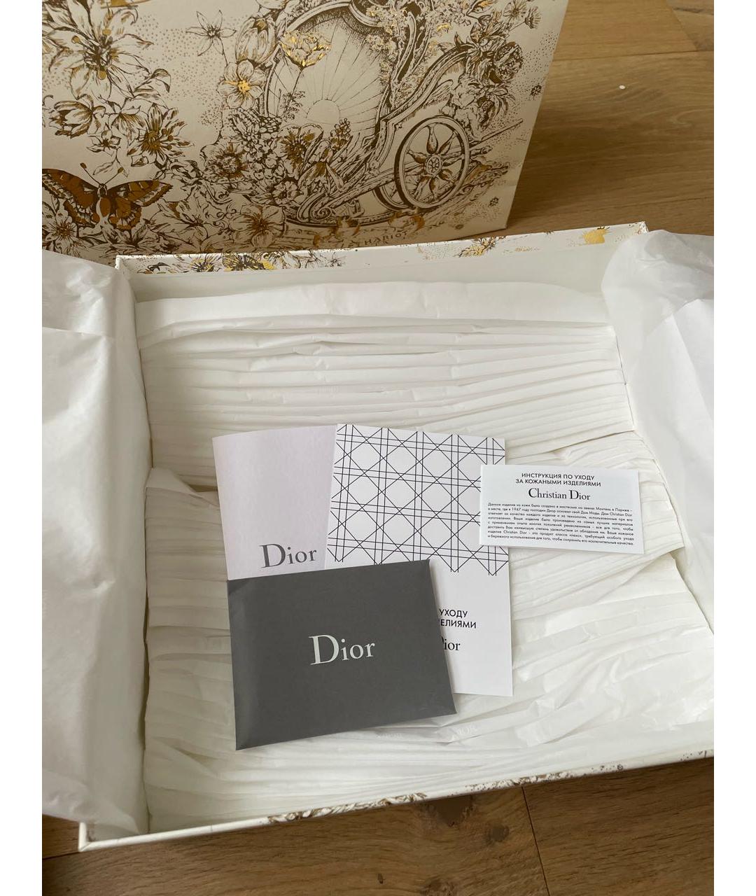 CHRISTIAN DIOR Черная кожаная сумка через плечо, фото 6