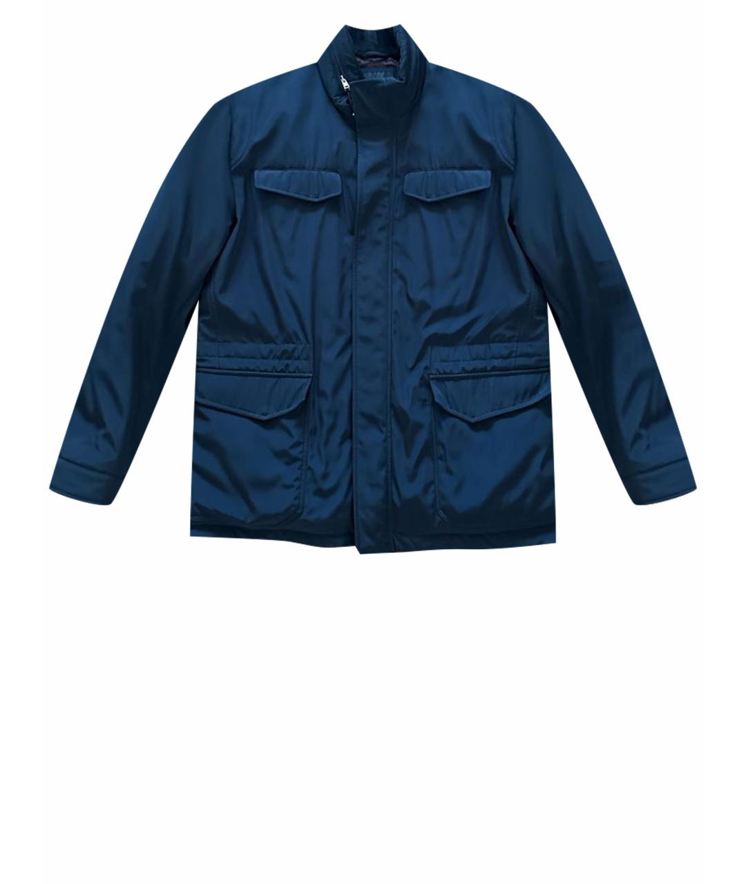 PAL ZILERI Темно-синяя вискозная куртка, фото 1