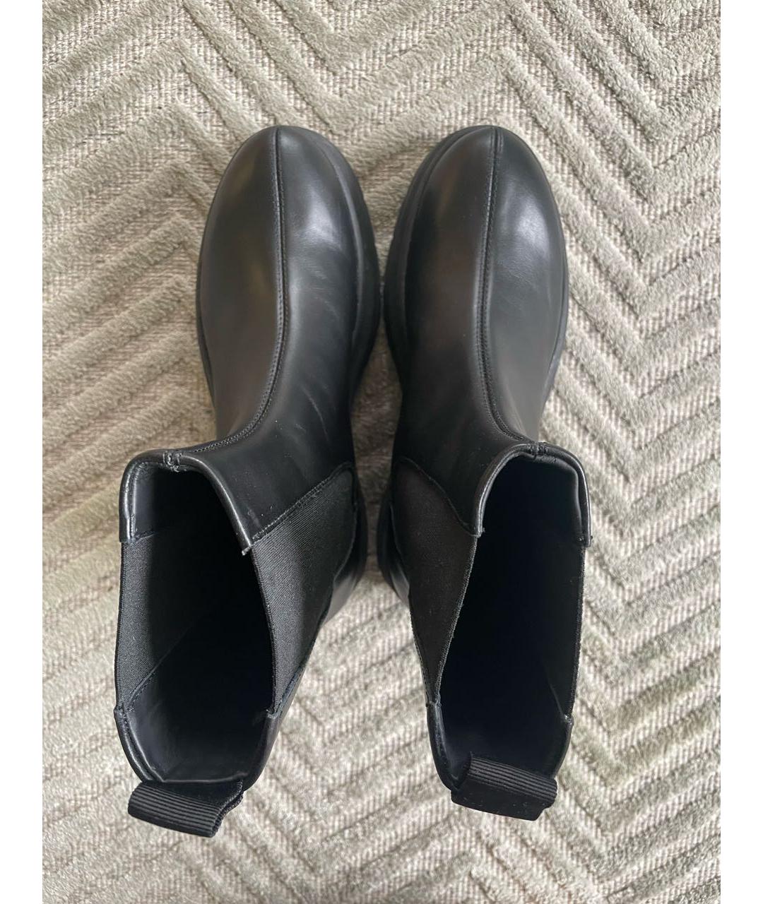 J.W.ANDERSON Черные кожаные ботинки, фото 3