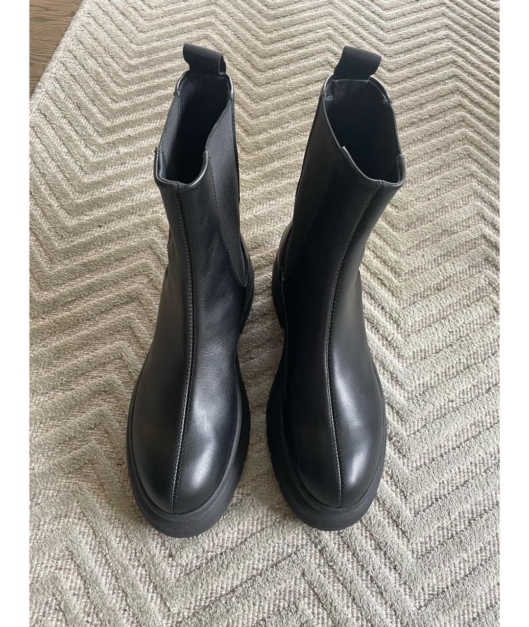 J.W.ANDERSON Черные кожаные ботинки, фото 2