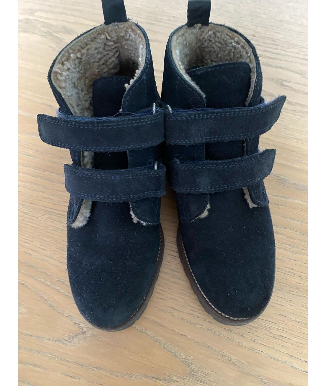 BEBERLIS Темно-синие замшевые ботинки, фото 2