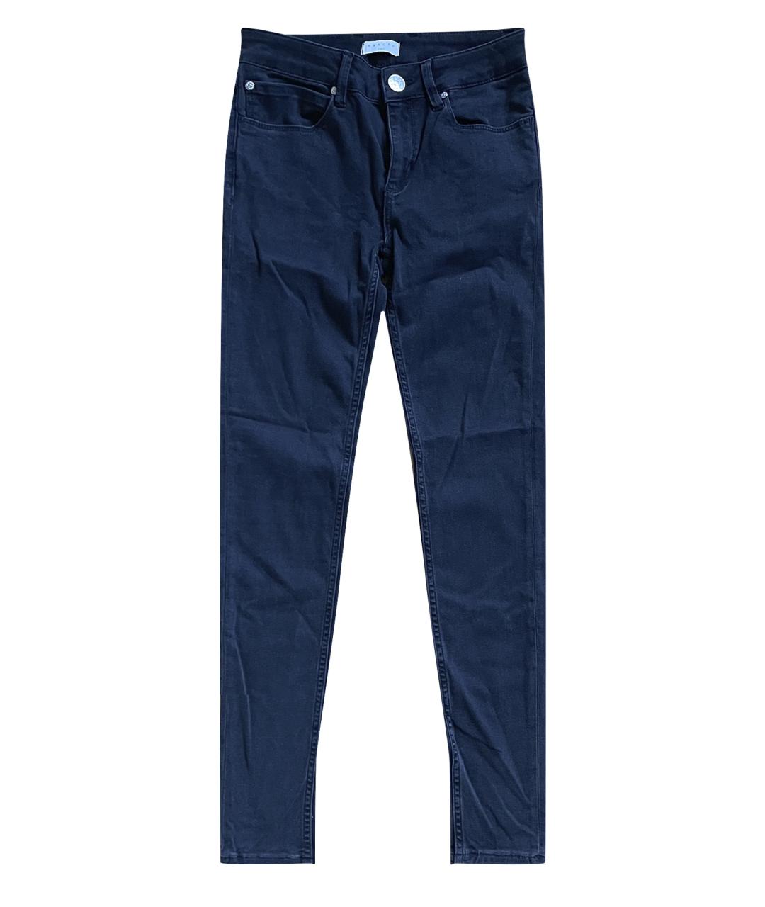 SANDRO Черные хлопко-полиэстеровые джинсы слим, фото 1