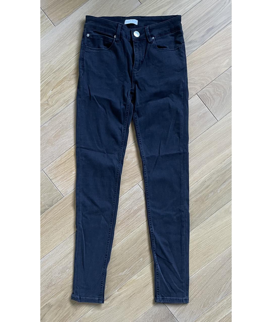 SANDRO Черные хлопко-полиэстеровые джинсы слим, фото 3