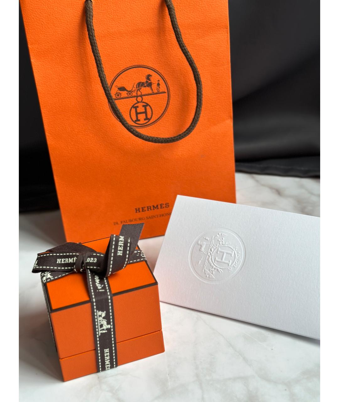 HERMES Серебряное серебряное кольцо, фото 6