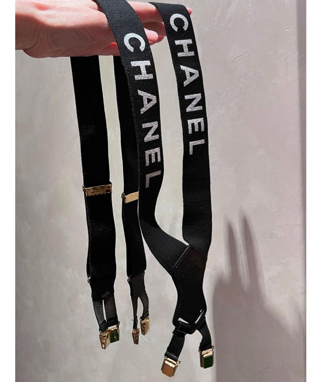 CHANEL Черный ремень, фото 3