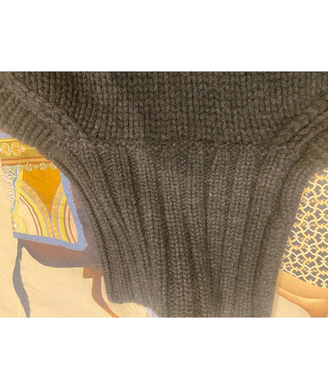 BRIONI Черный кашемировый джемпер / свитер, фото 4