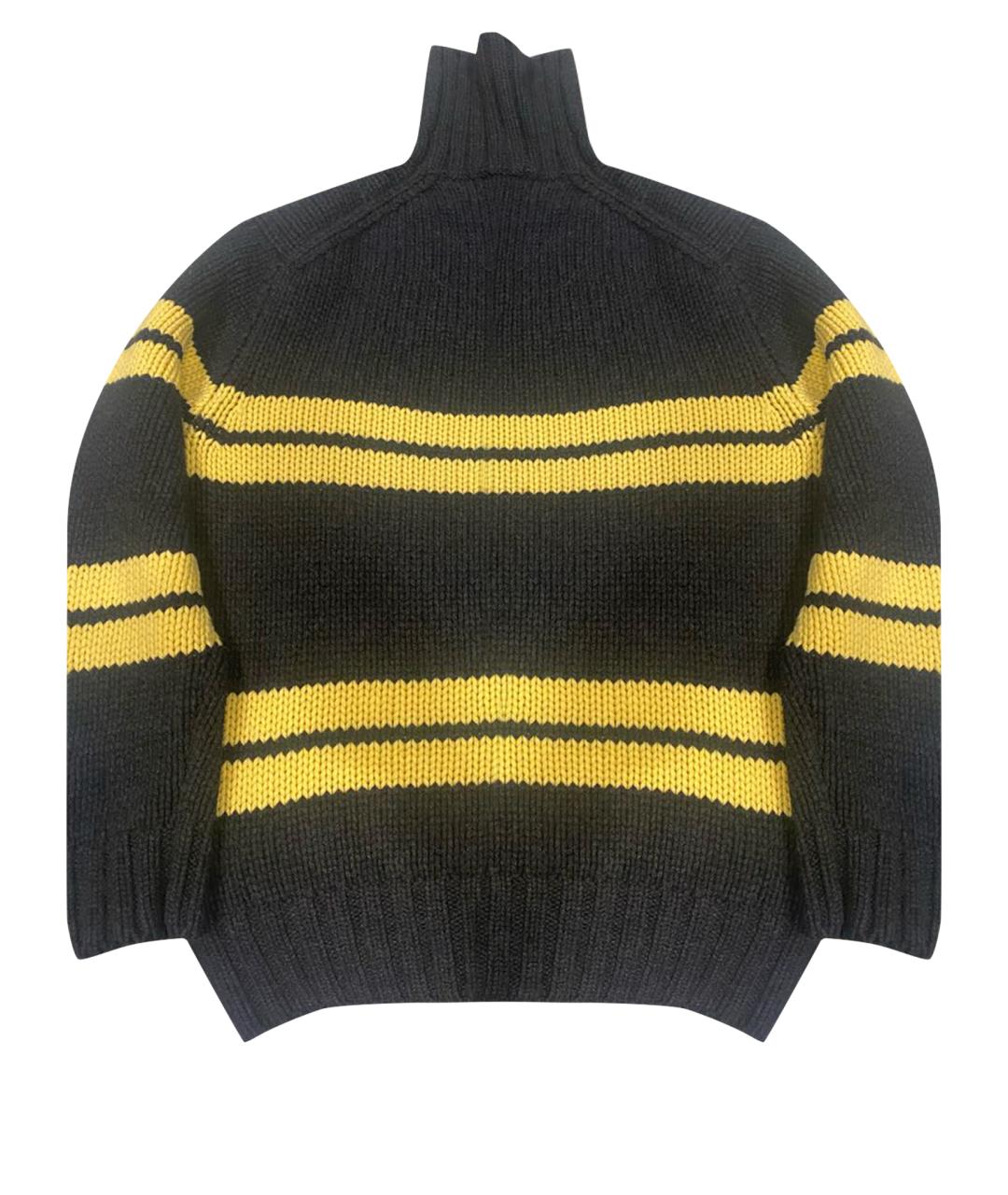 BRIONI Черный кашемировый джемпер / свитер, фото 1