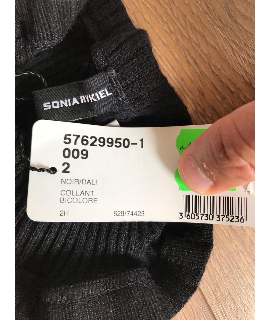 SONIA RYKIEL Черные носки, чулки и колготы, фото 3