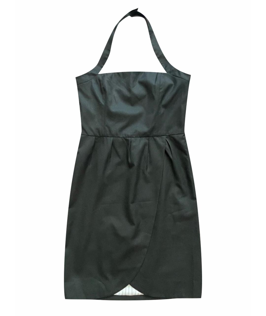 GESTUZ Черное шерстяное коктейльное платье, фото 1