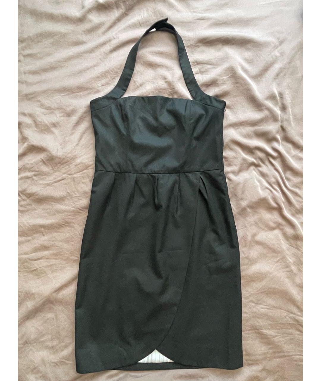 GESTUZ Черное шерстяное коктейльное платье, фото 7