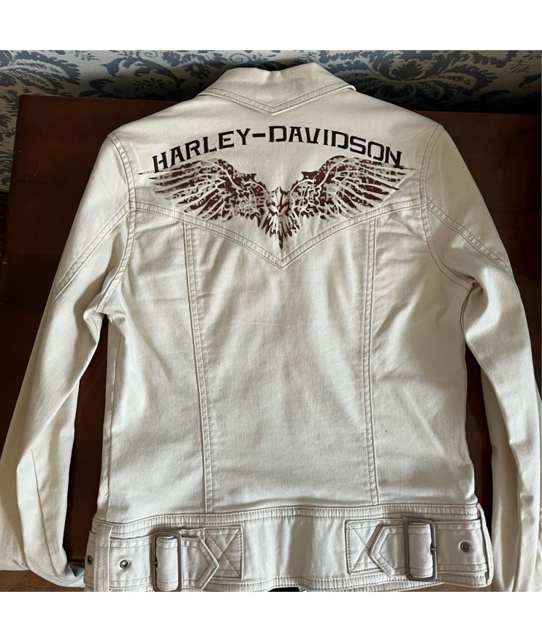 Harley Davidson Белая хлопковая куртка, фото 2