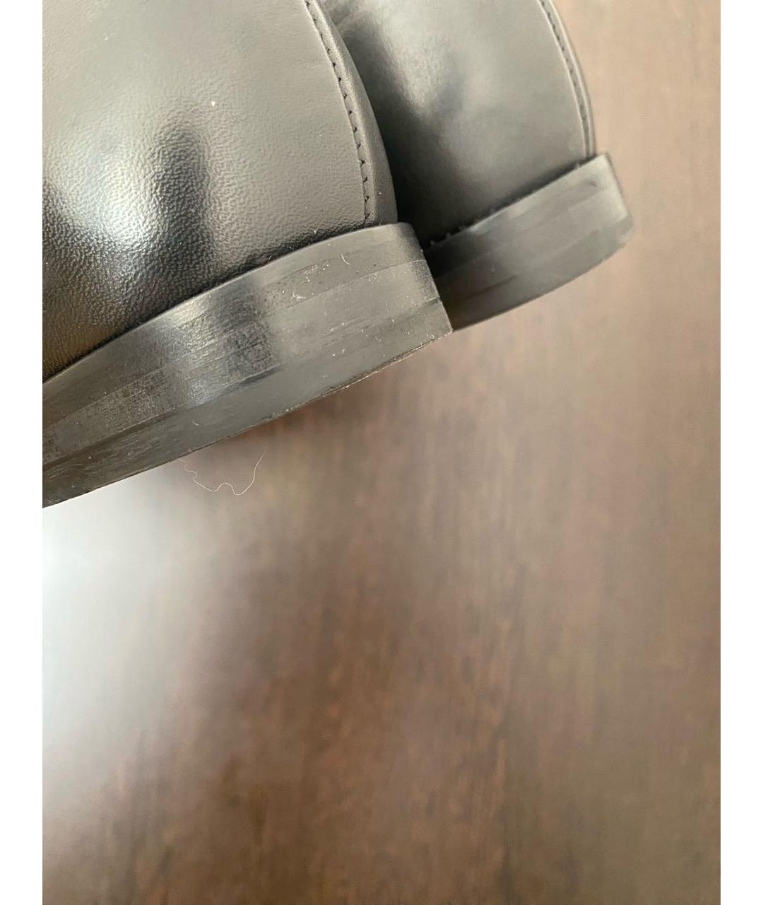 ARMANI COLLEZIONI Черные кожаные туфли, фото 4