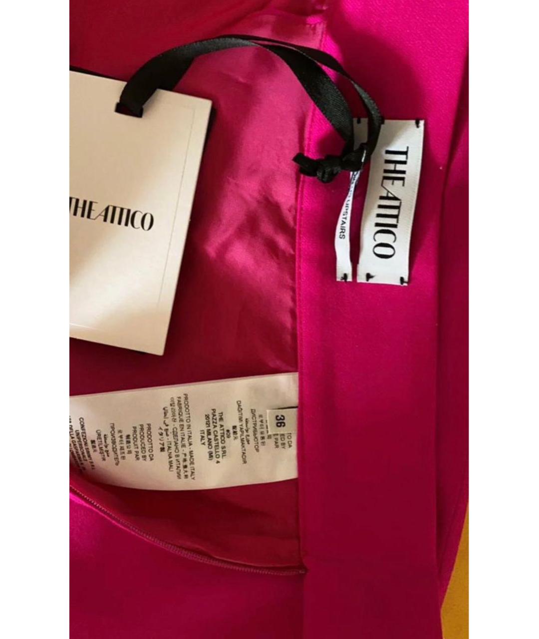 THE ATTICO Розовая юбка мини, фото 3