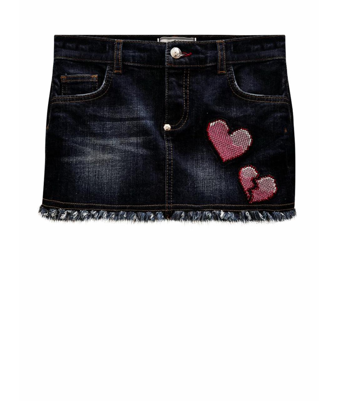 PHILIPP PLEIN Синяя юбка, фото 1