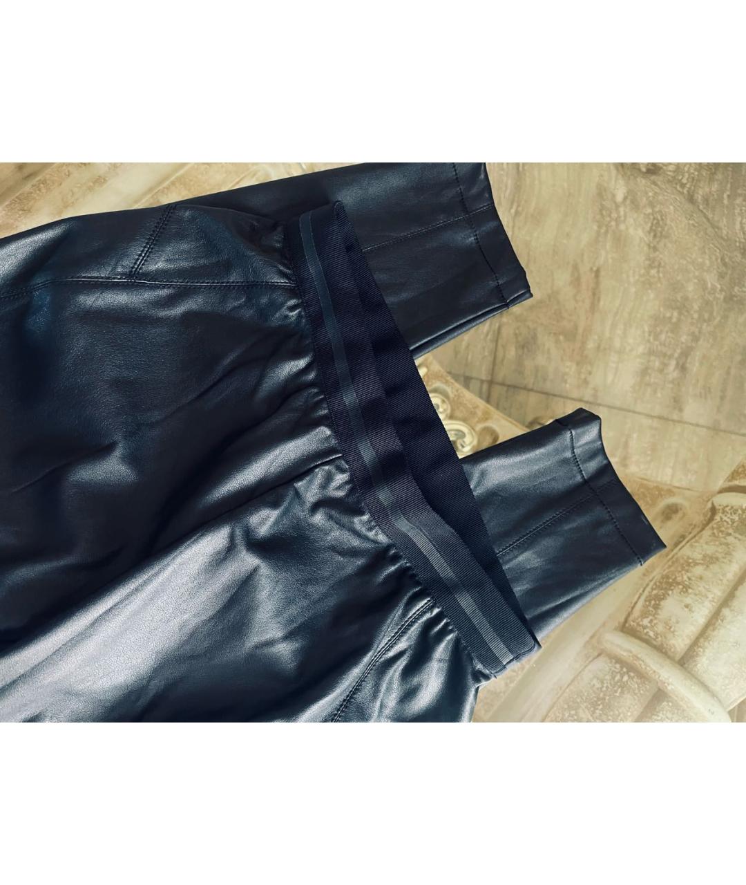 VDP Черные полиэстеровые брюки узкие, фото 3