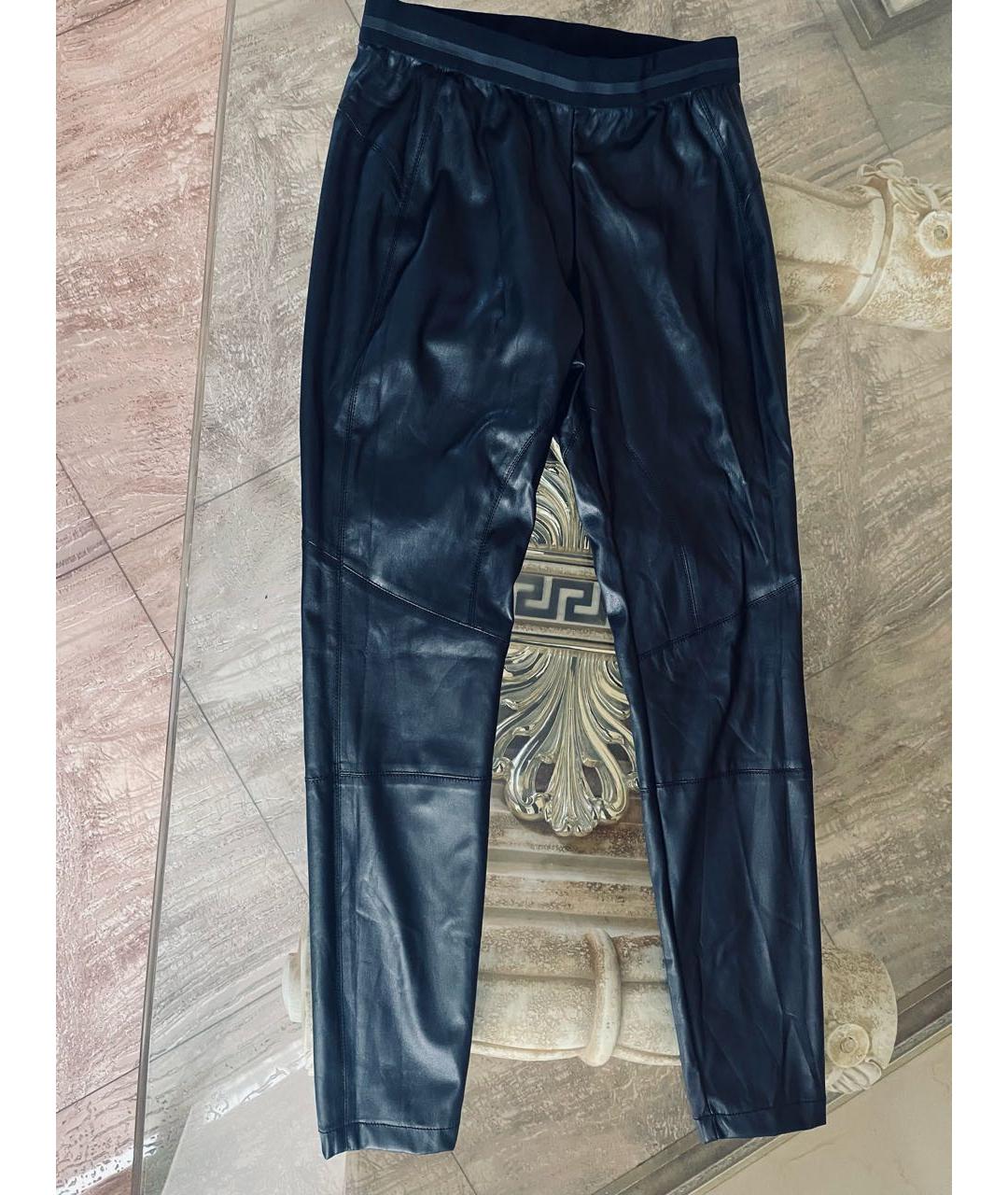 VDP Черные полиэстеровые брюки узкие, фото 6