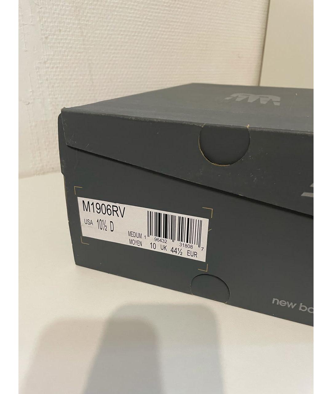 NEW BALANCE Серые текстильные низкие кроссовки / кеды, фото 5