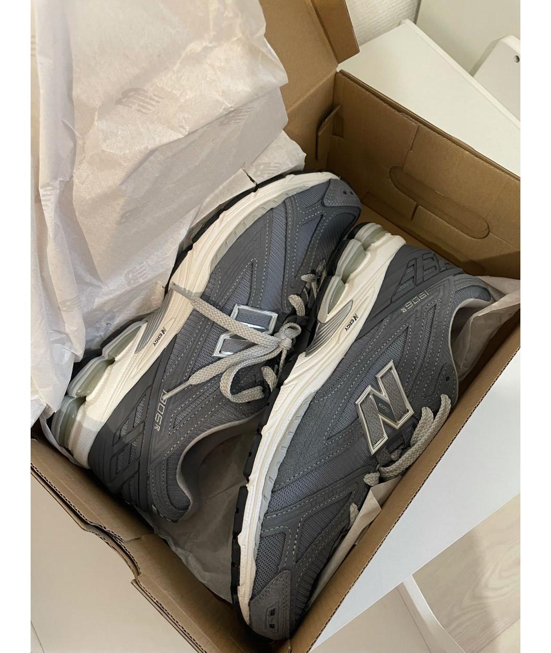 NEW BALANCE Серые текстильные низкие кроссовки / кеды, фото 6