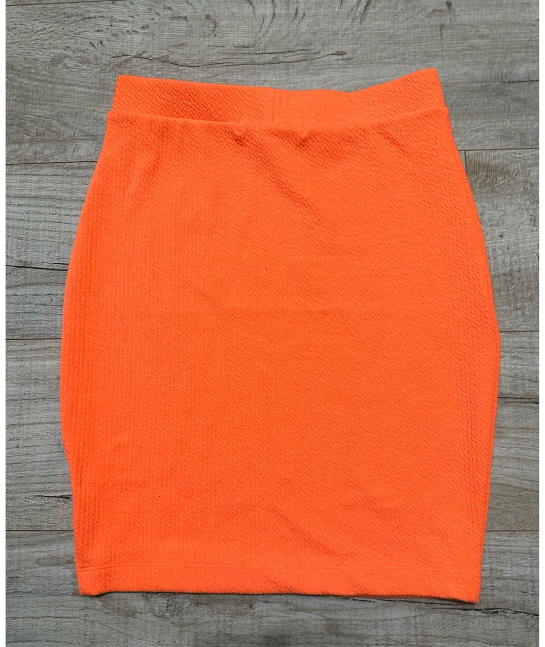 CALVIN KLEIN JEANS Оранжевая юбка мини, фото 2