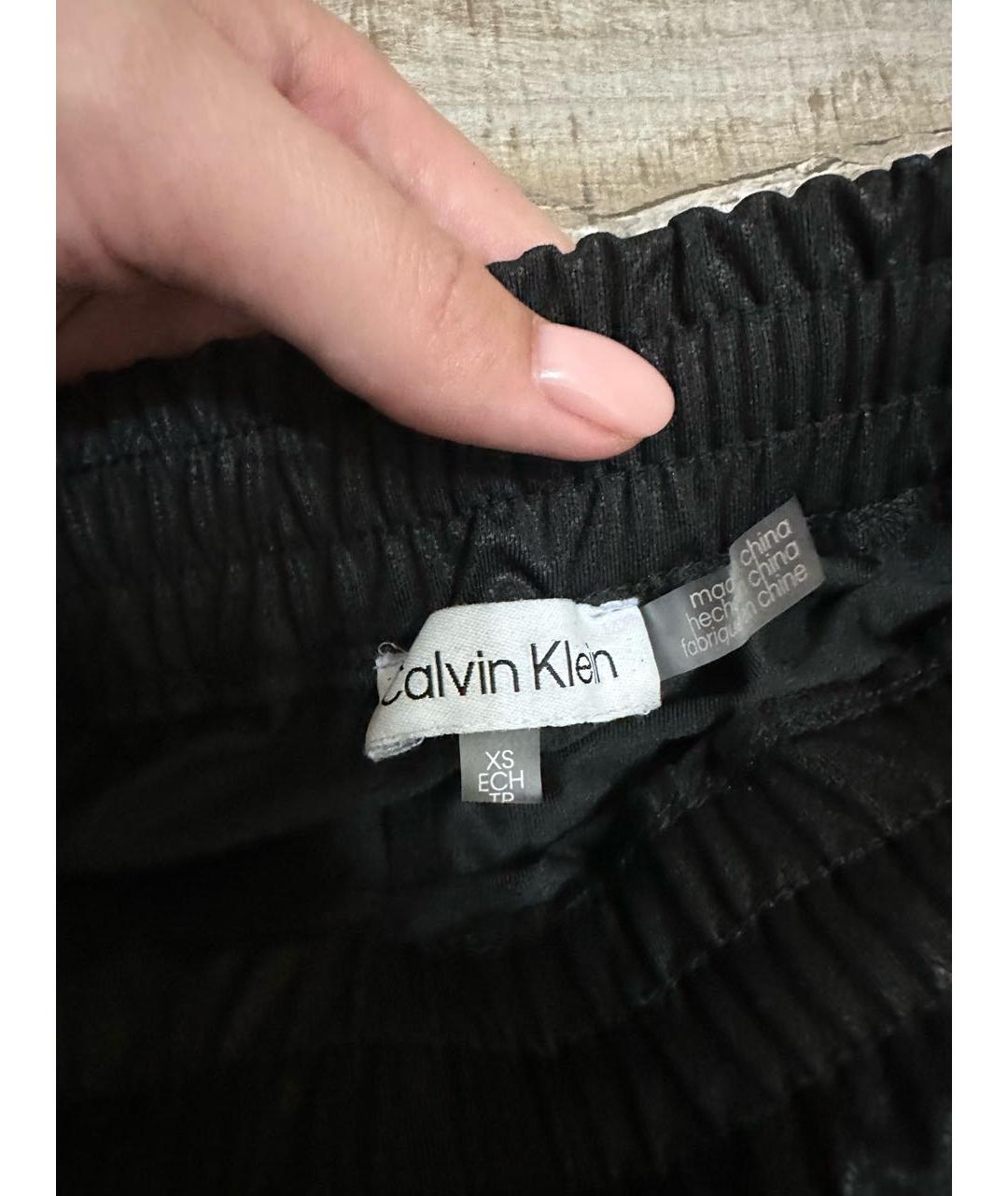CALVIN KLEIN Черные брюки узкие, фото 3