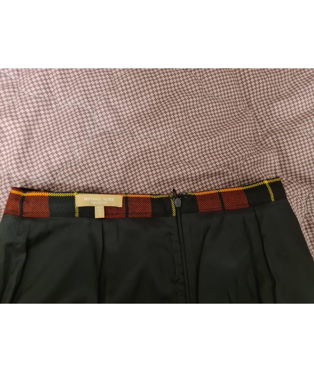 MICHAEL KORS COLLECTION Красная шерстяная юбка миди, фото 4