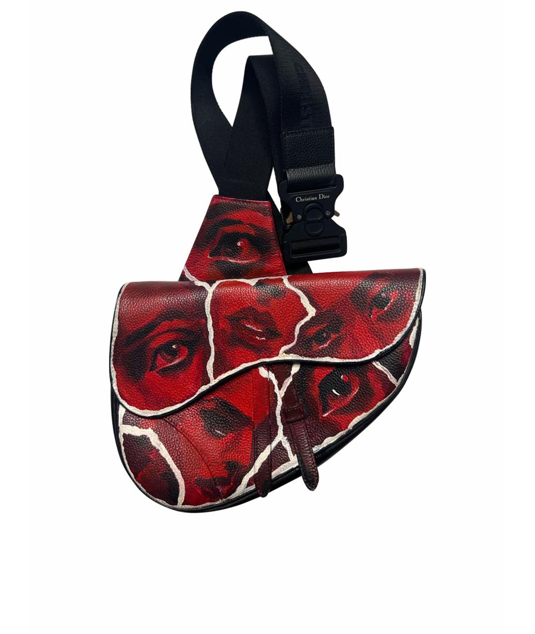 CHRISTIAN DIOR PRE-OWNED Красная кожаная сумка на плечо, фото 1