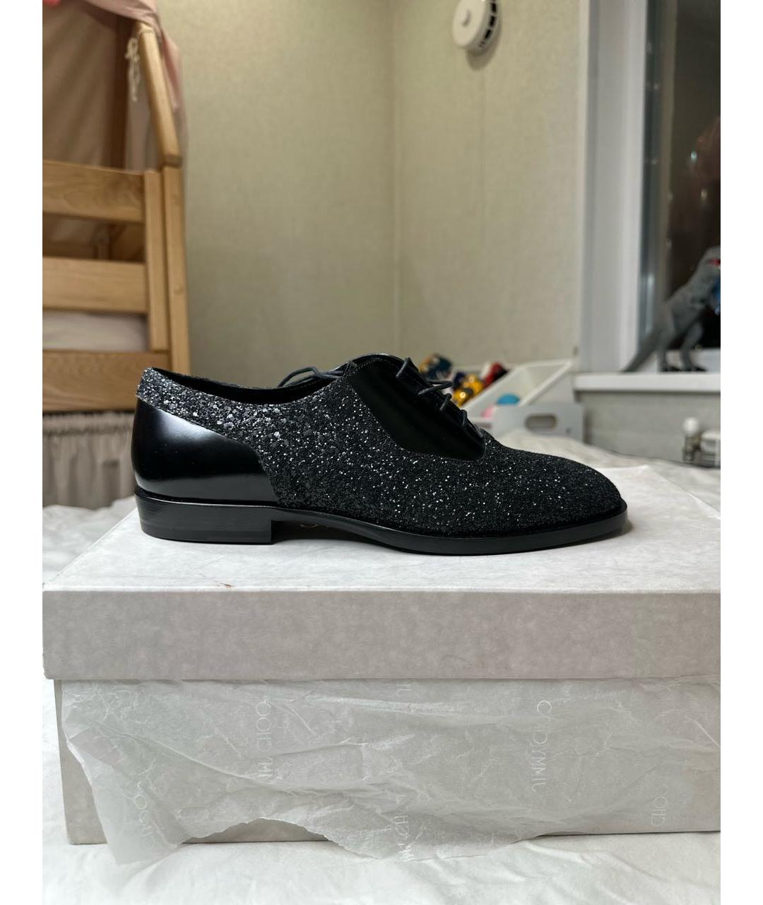 JIMMY CHOO Черные кожаные туфли, фото 5