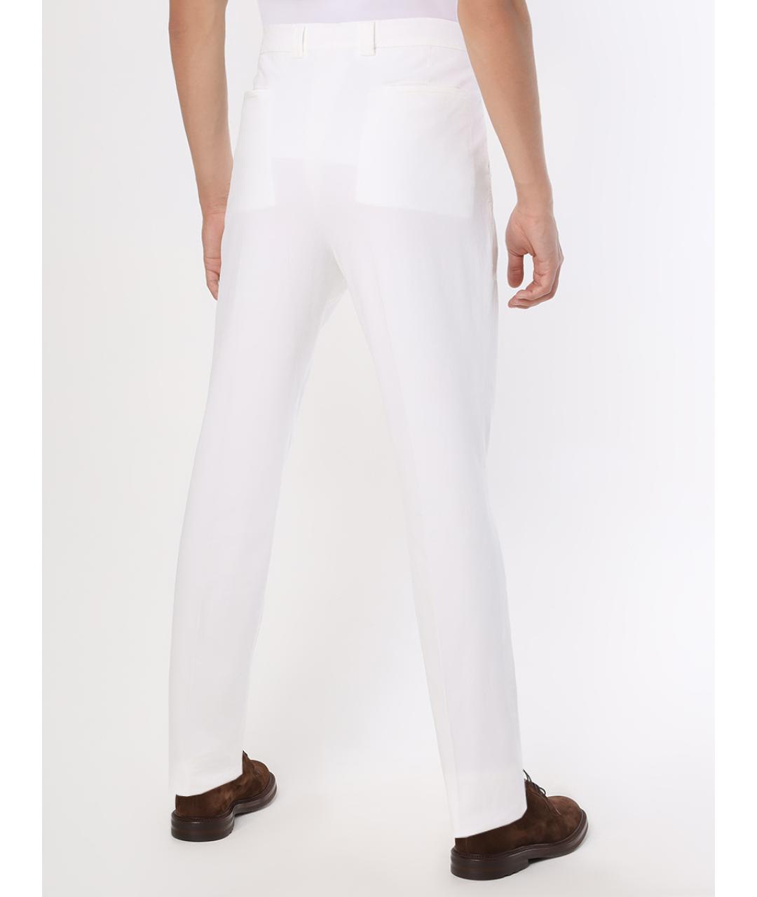BRUNELLO CUCINELLI Белые повседневные брюки, фото 3