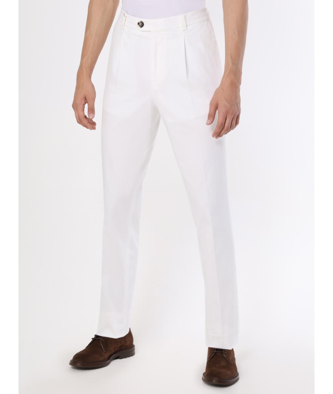 BRUNELLO CUCINELLI Белые повседневные брюки, фото 4
