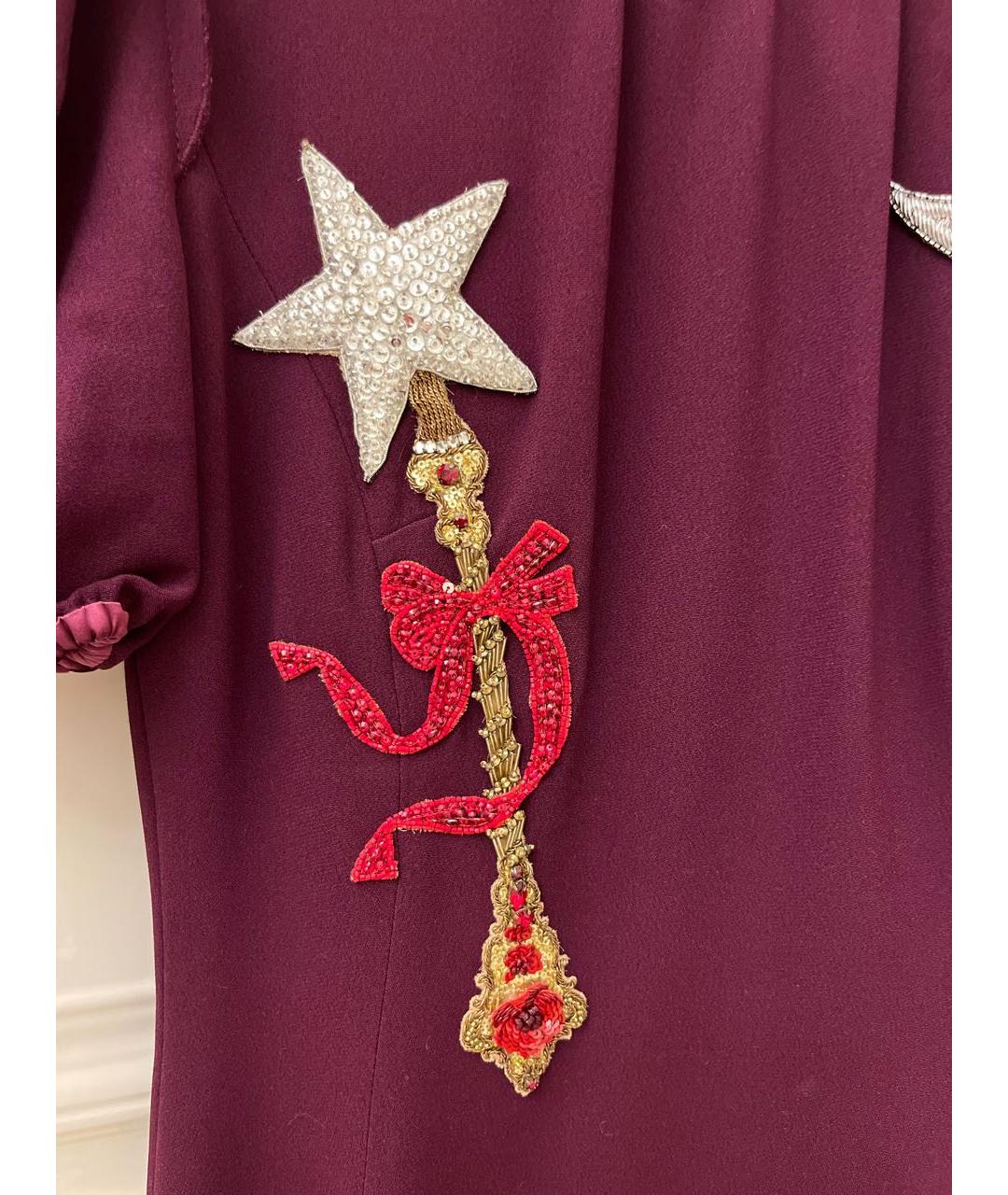 DOLCE&GABBANA Бордовое вечернее платье, фото 6