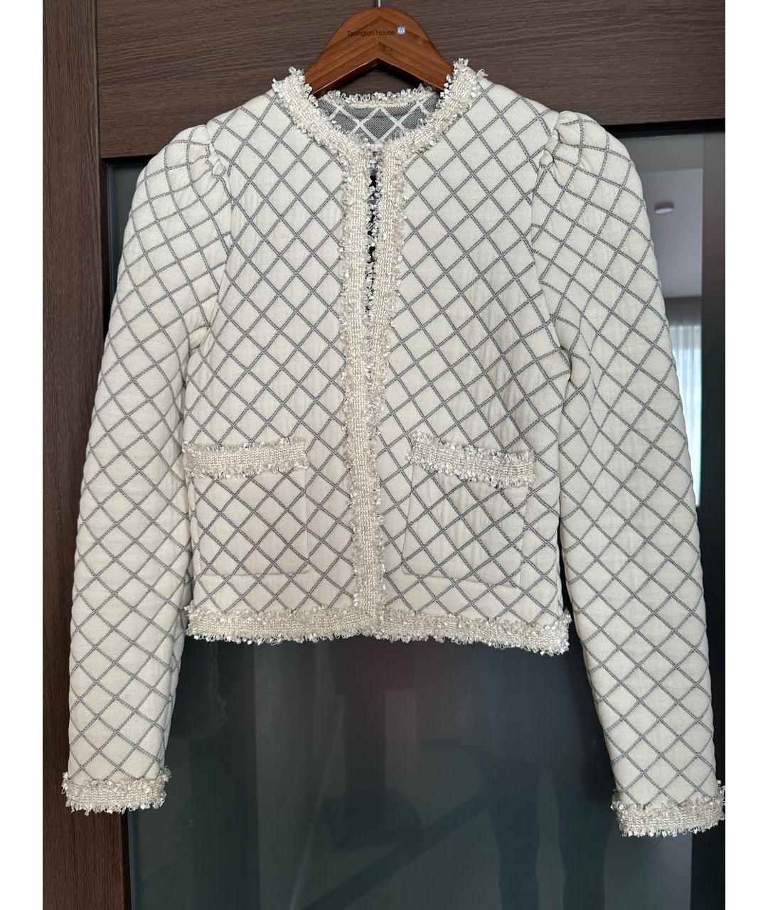 SANDRO Белый жакет/пиджак, фото 4