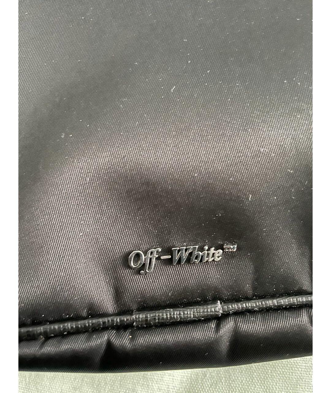 OFF-WHITE Черная синтетическая сумка на плечо, фото 8