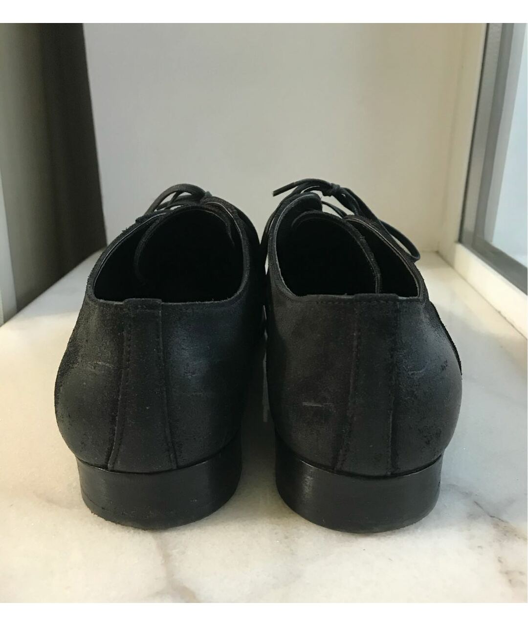 DOLCE&GABBANA Черные нубуковые туфли, фото 4