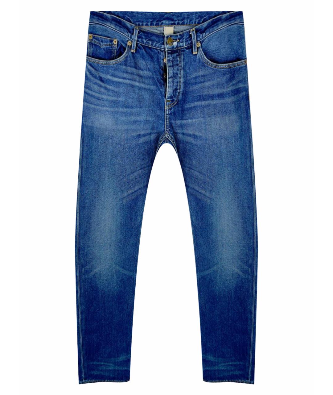 BURBERRY BRIT Синие хлопковые прямые джинсы, фото 1
