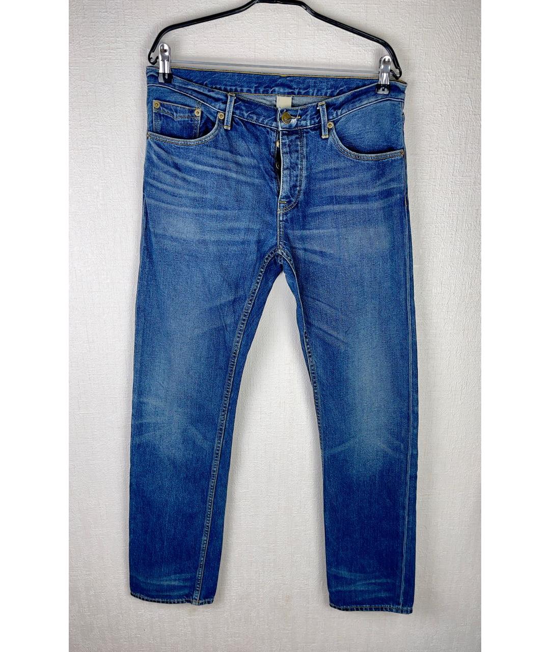 BURBERRY BRIT Синие хлопковые прямые джинсы, фото 9