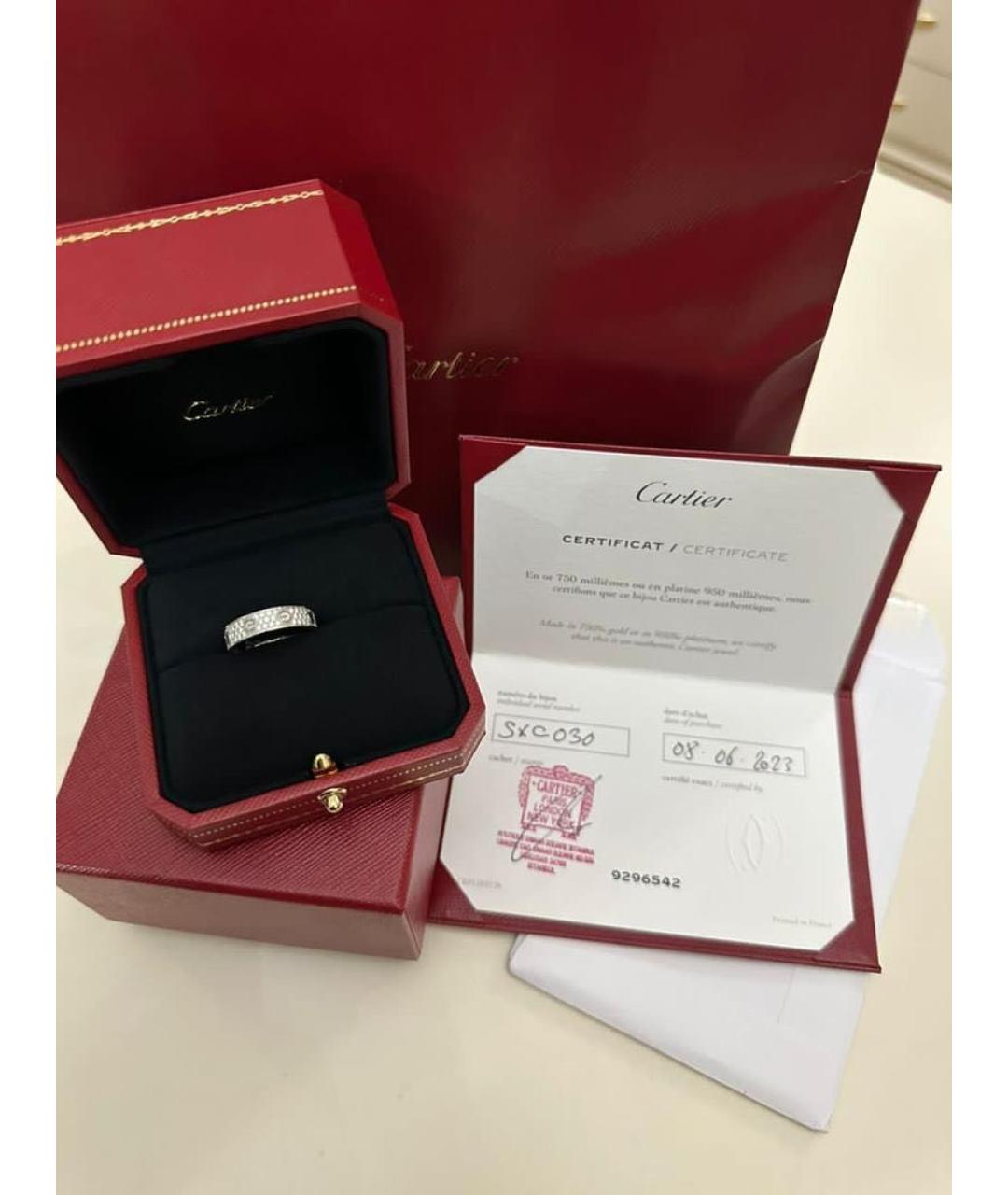 CARTIER Серебряное кольцо из белого золота, фото 2