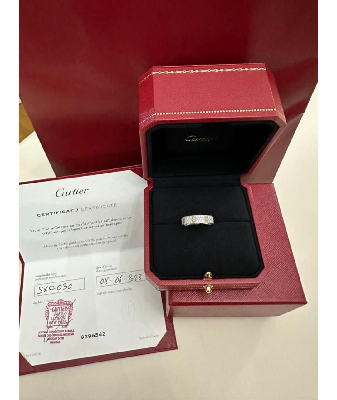 CARTIER Серебряное кольцо из белого золота, фото 3