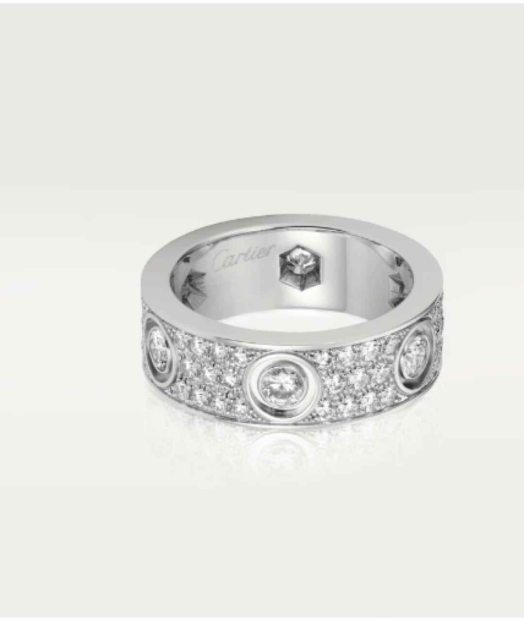 CARTIER Серебряное кольцо из белого золота, фото 4