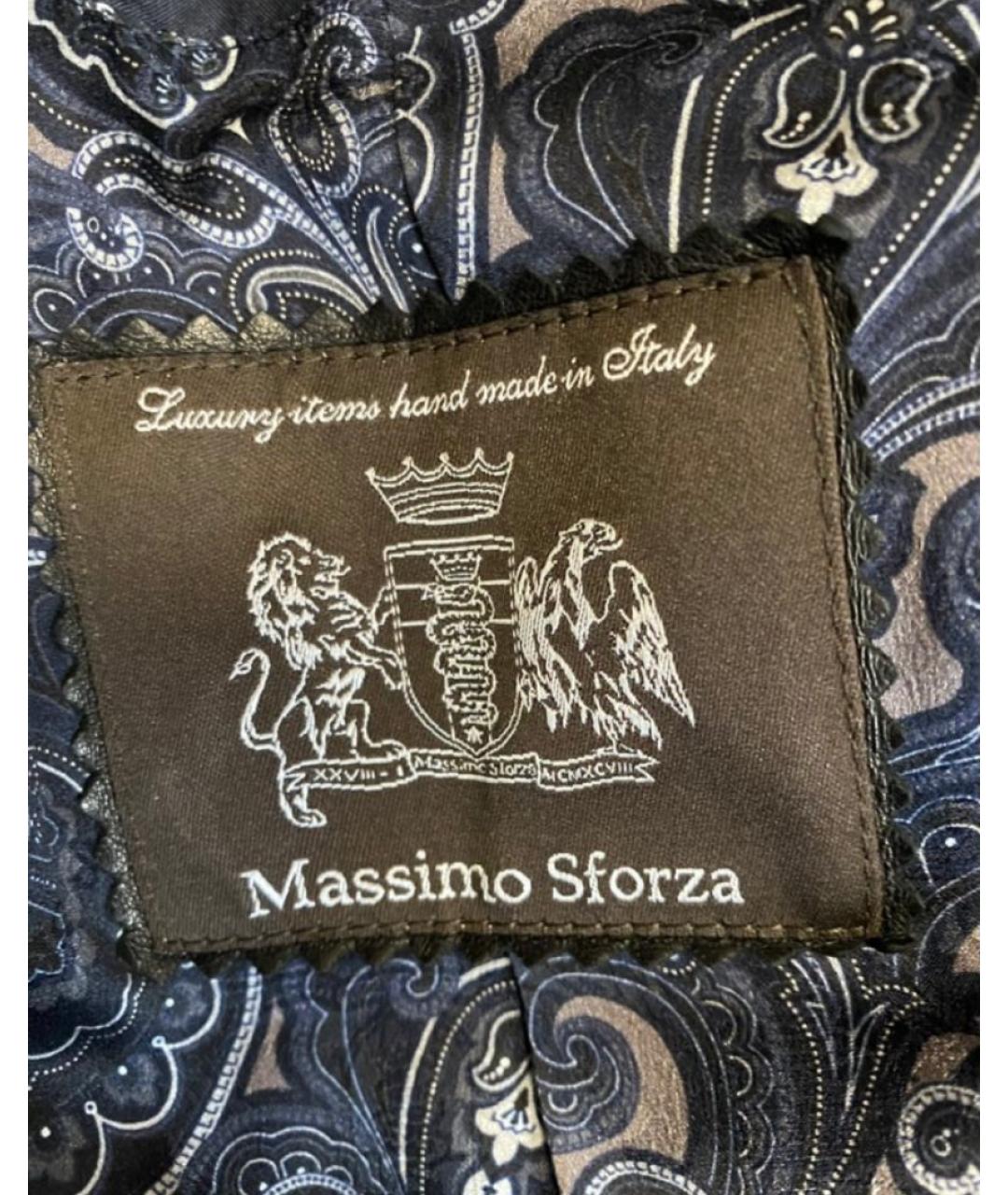 MASSIMO SFORZA Темно-синий шелковый пуховик, фото 3