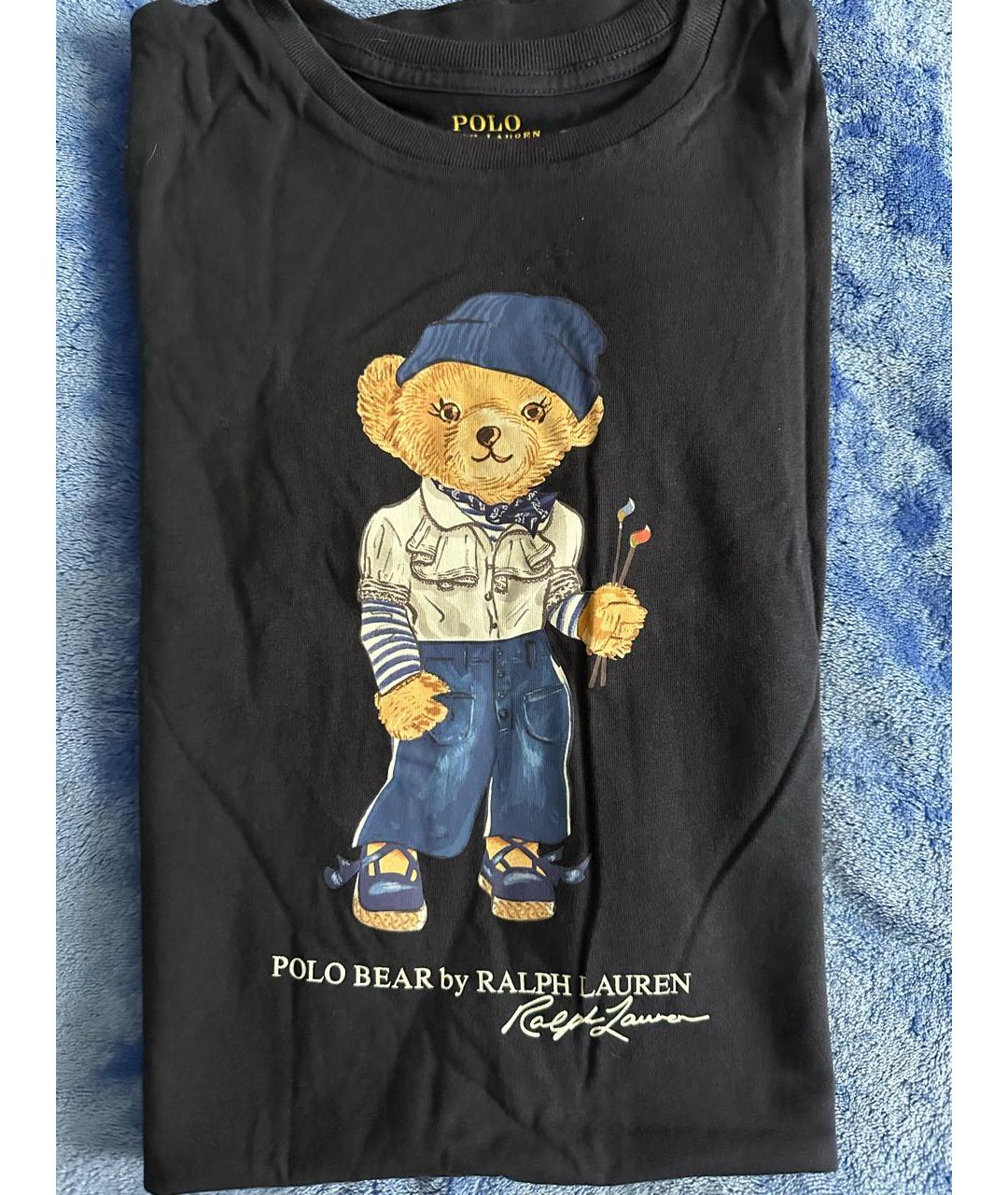 POLO RALPH LAUREN Темно-синее хлопковое повседневное платье, фото 4