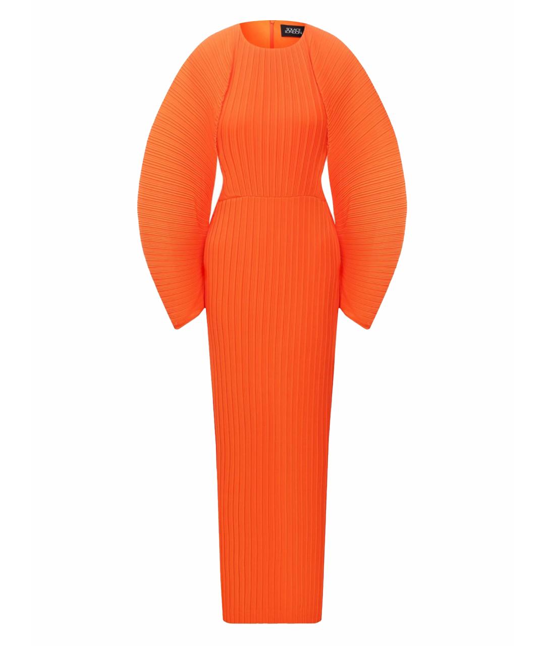 SOLACE LONDON Оранжевое полиэстеровое вечернее платье, фото 1