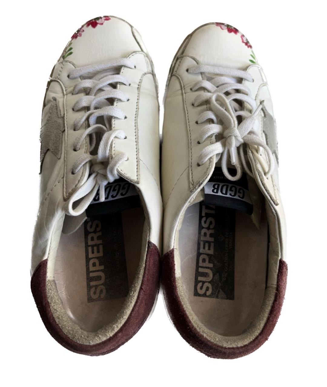 GOLDEN GOOSE DELUXE BRAND Белые кожаные кеды, фото 3