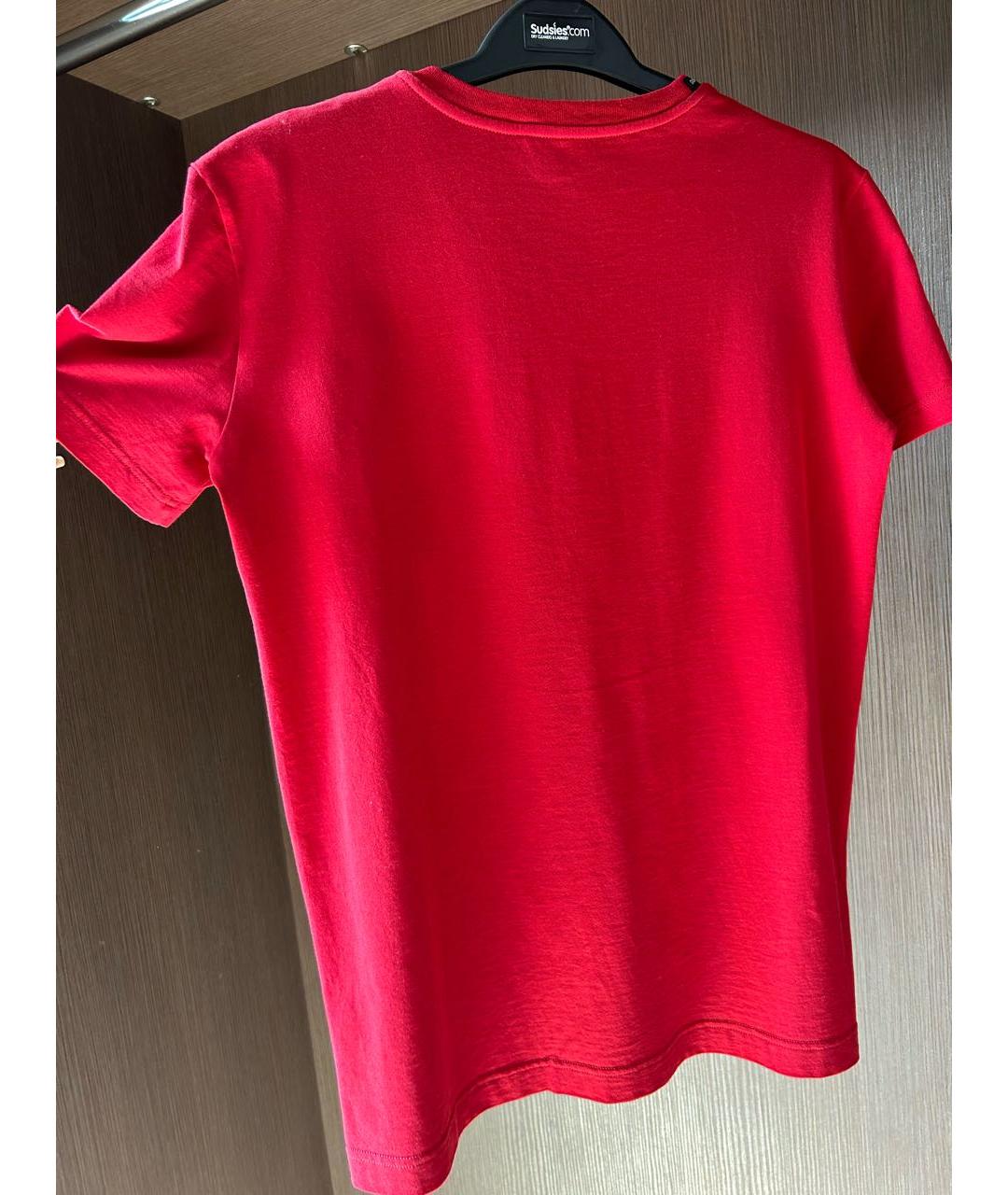 DOLCE&GABBANA Красная хлопковая футболка, фото 2